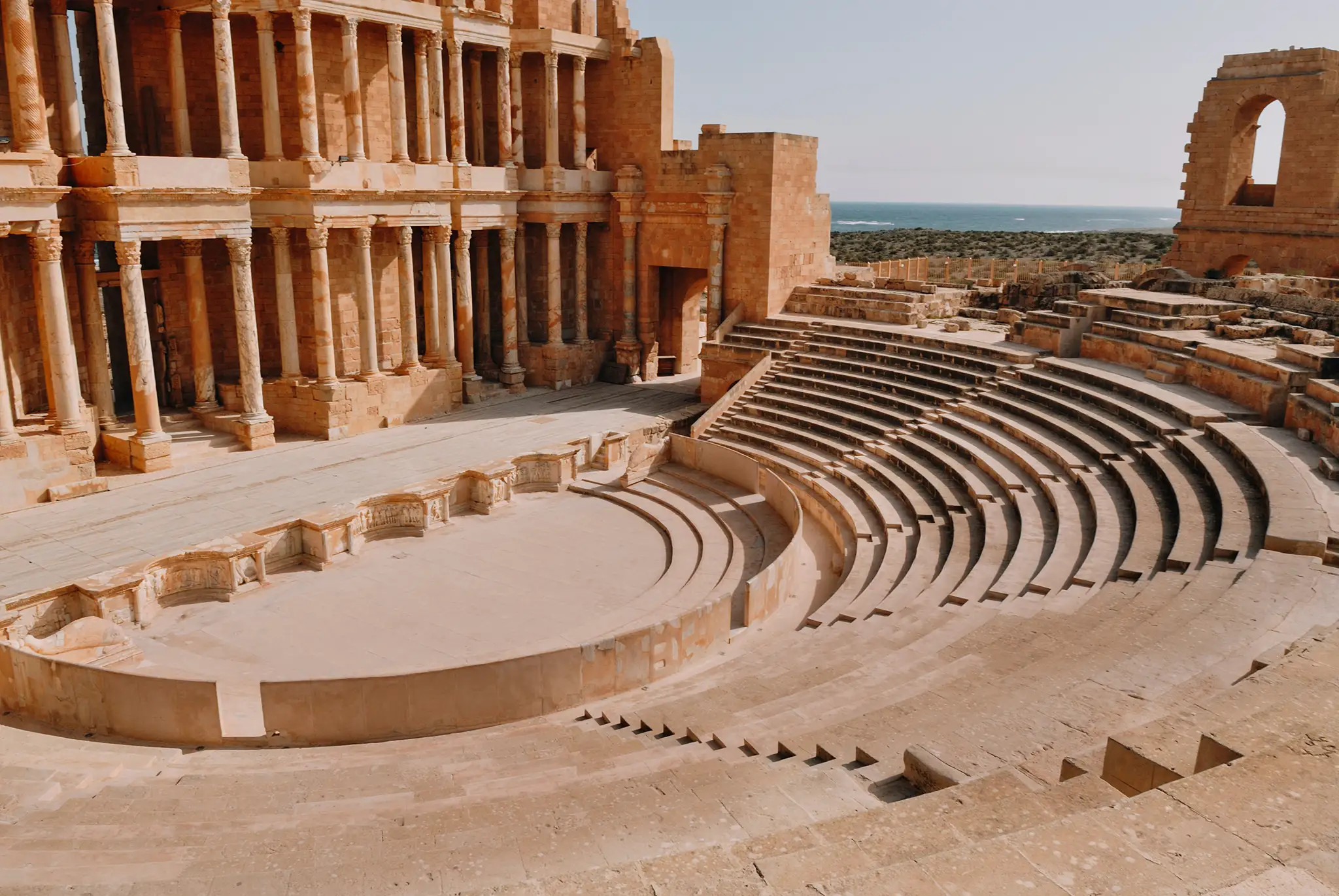 Ruins of the city of Sabratha, ancient
