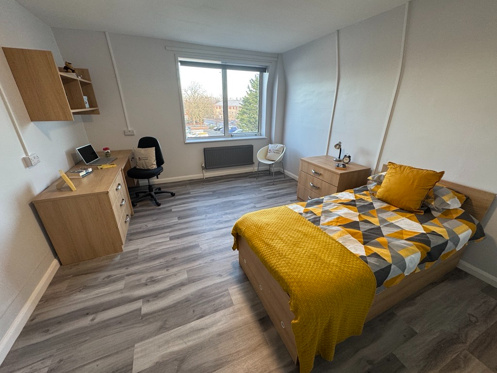 View of John Milton Hall room