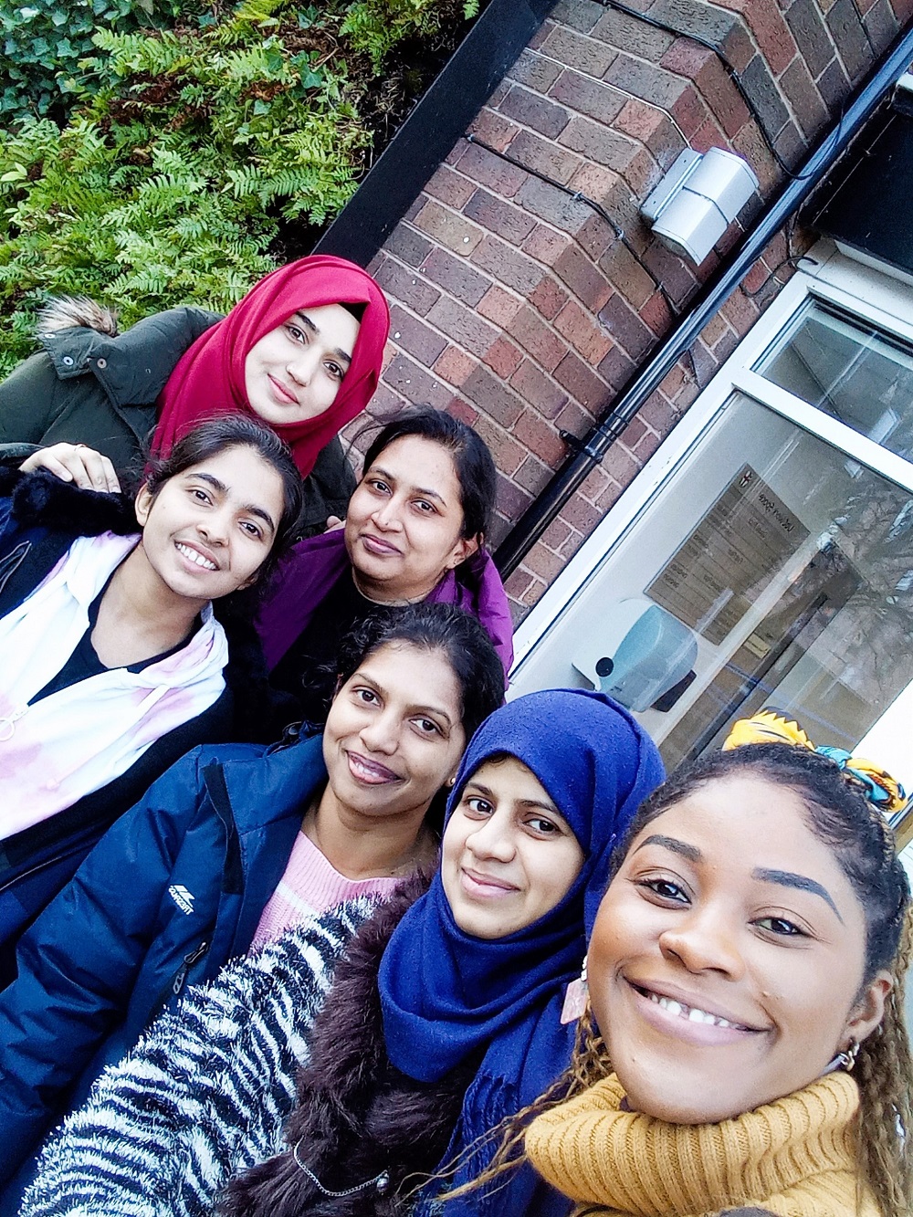 Mangalika and her friends from MSc Mathematics