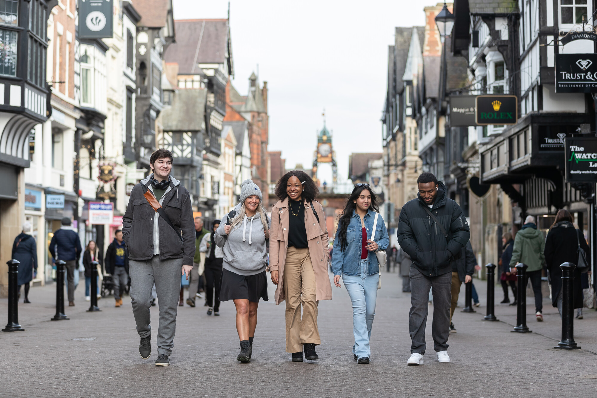 Students in the city centre